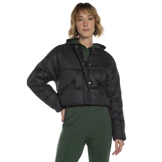 Jaqueta Feminina Puffer Com Bolsos Polo Wear Preto