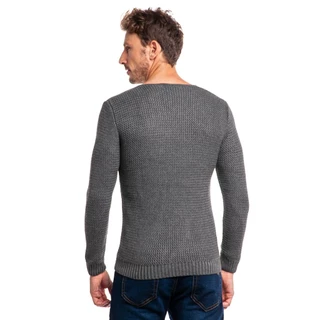 Tricôt Masculino Gola u Polo Wear Cinza Escuro