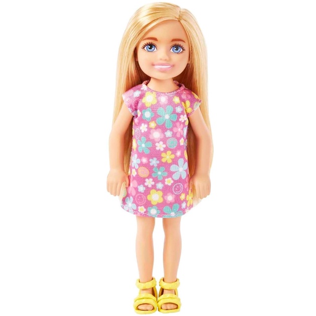 Conjunto de Bonecas Barbie Chelsea 14 cm Loira Floral Menino Emoji Ruiva  Florido Mattel