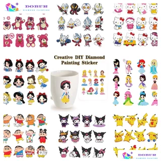 DOBUR | Pintura Com Diamantes Adesivos De Diamante Para Crianças Feitos À Mão , cartoon