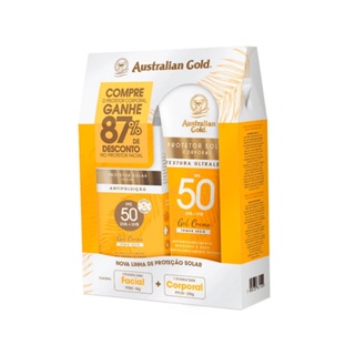 Kit Protetor Solar Australian Gold Corporal 200gr + Facial 50gr Fps50