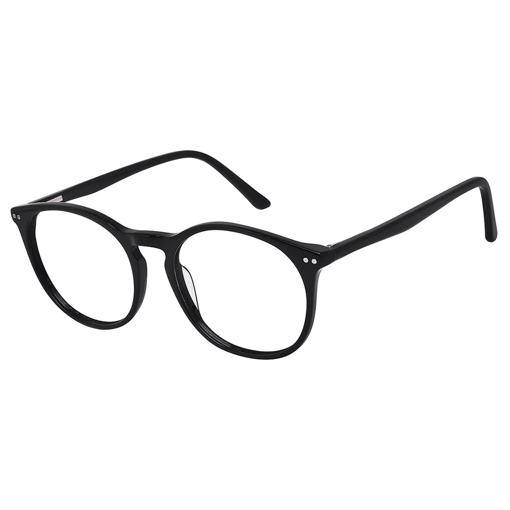 Óculos De Grau Feminino Retrô Redondo Preto Izaker 2104