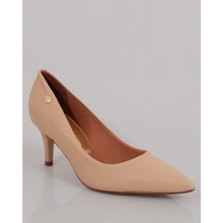 Scarpin Feminino Vizzano Bico Fino Bege