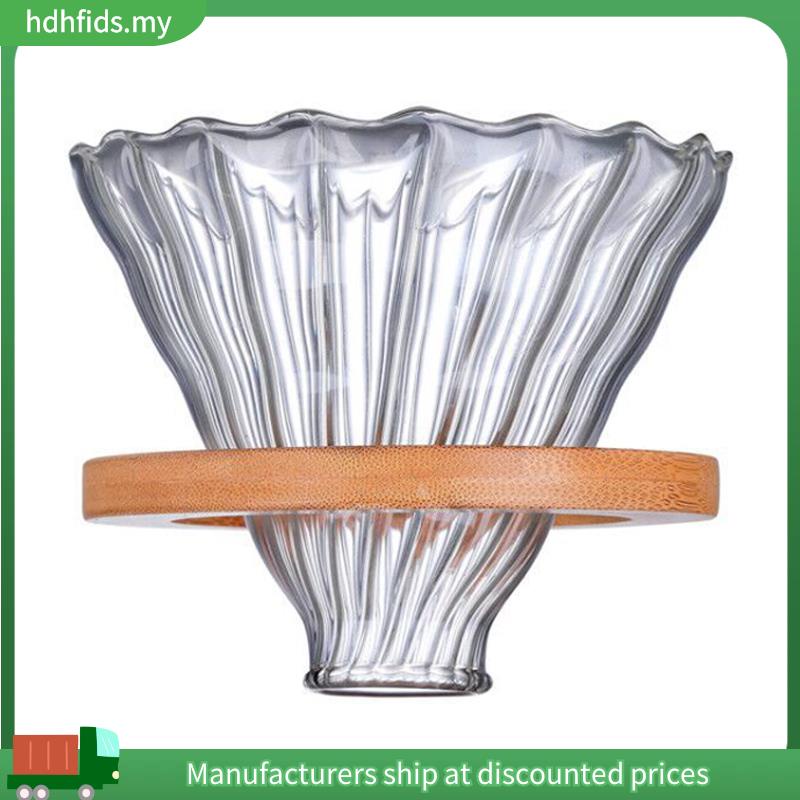Filtros Reutilizáveis De Café De Madeira Para Vidro V60 Filtro Reutilizável Funil