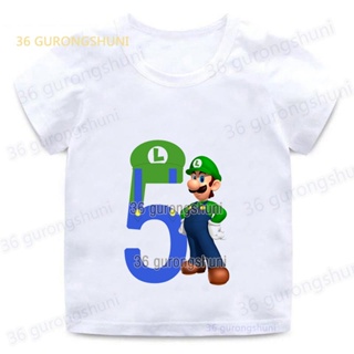 Cartoon Games Mario Brothers And Luigi T-shirts Summer Fashion