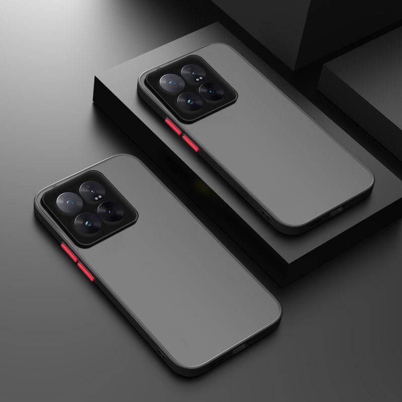 Capa Protetora De Silicone Translúcida De Borracha Fosca Para Telefone Xiaomi 14 13T Pro 12S Ultra POCO M6 5G