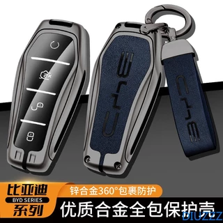 Capa De Couro De Liga De Zinco Para Chave De Carro BYD Qin Han Tang Song Yuan Plus Max Pro DM EV Dolphin E2 Acessórios De Proteção De Automática