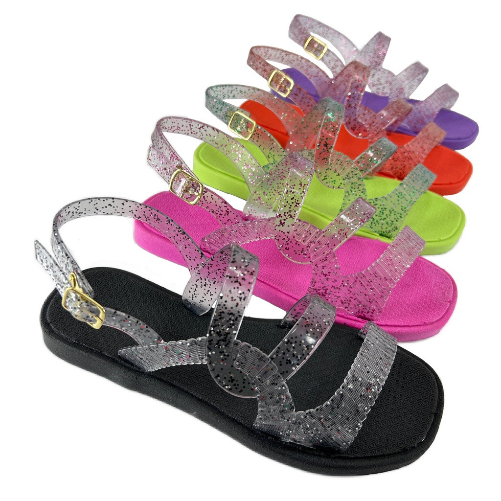 Sandália Rasteirinha Feiticeira Glitter 820 KIKIVE