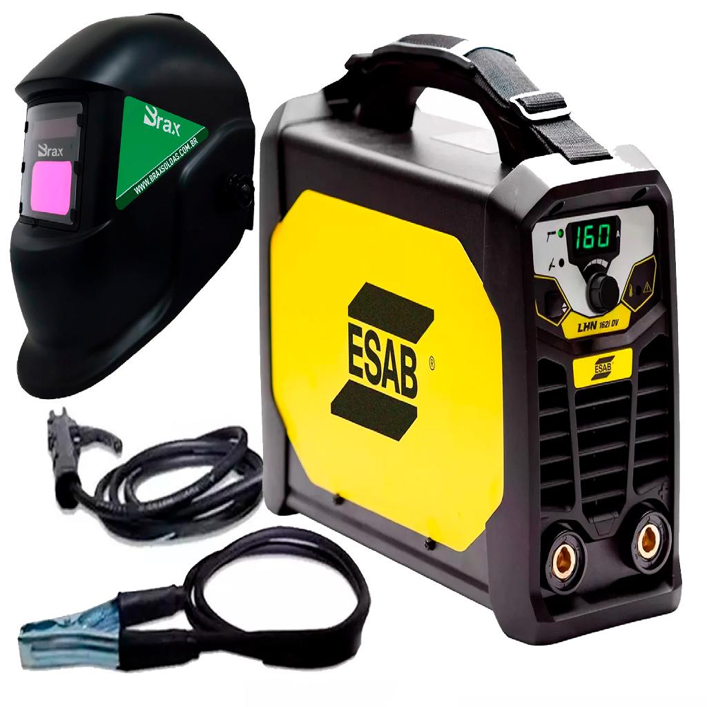 Inversora Maquina Solda Bivolt 160a Lhn 162i Esab + Mascara | Shopee Brasil