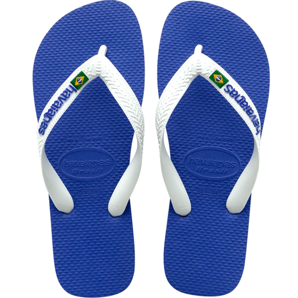 Chinelo Havaianas Brasil Logo Azul Naval