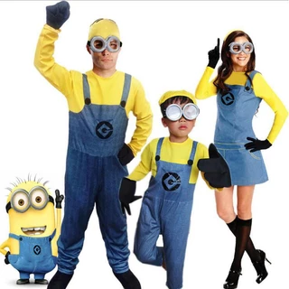 Minion Jumpsuit Despicable Me Cosplay Fantasias Meninos Meninas Adultos De Halloween Natal anime Porque Fantasia De performance De Palco