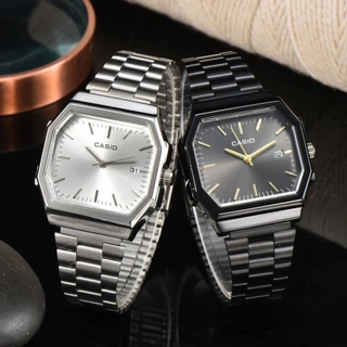 Nova Moda Casio Vintage Silver Band Relógio Homem/Mulher Quartzo De Aço Inoxidável