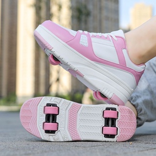 Tênis De Patins De Velocidade Com Rodas Leves, Em Linha, Para Crianças -  Sapatos De Skate - AliExpress