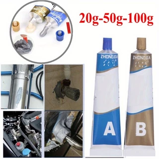 1 Conjunto A + B Cola Adesiva De Reparo De Metal Ferro Aço Radiador Automático De Água De Soldagem De Tampão