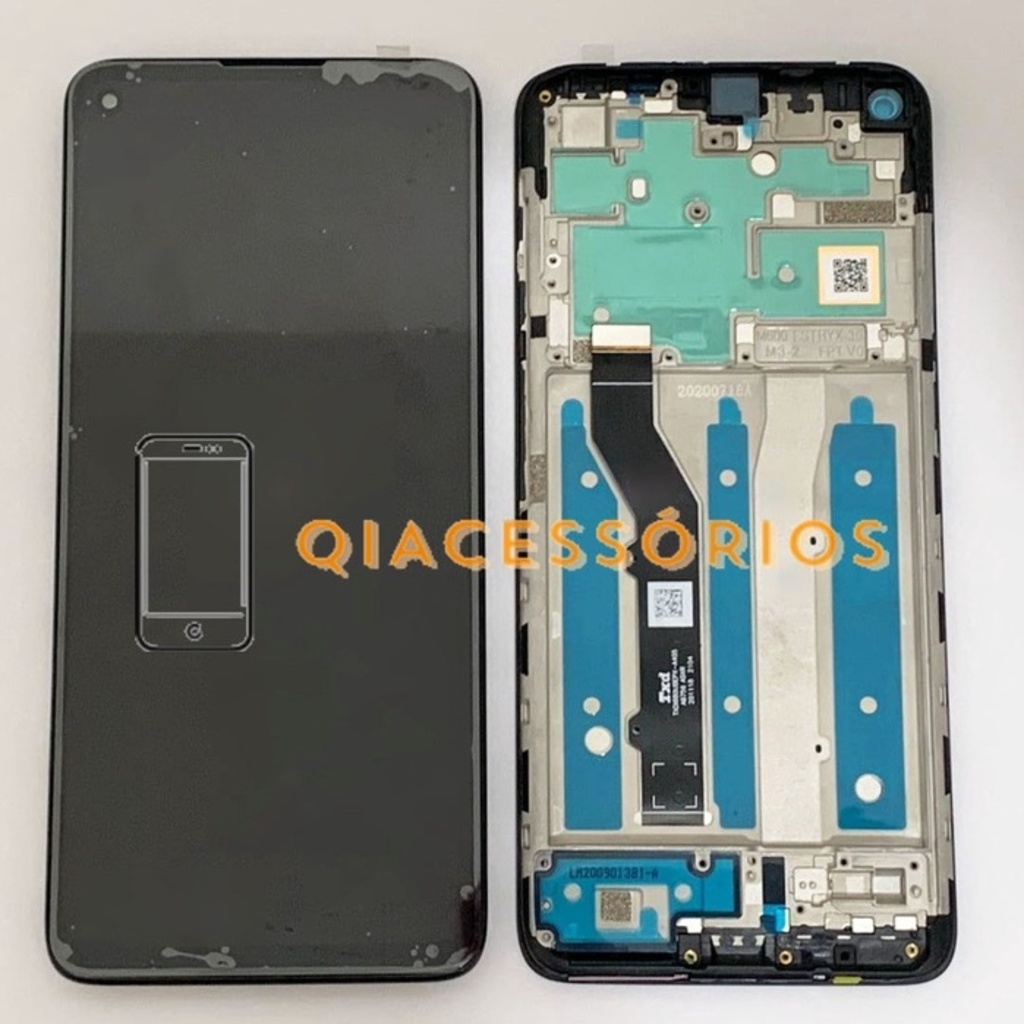 Display Tela Frontal Touch Completo Compatível G9 Plus XT-2087 COM ARO ...