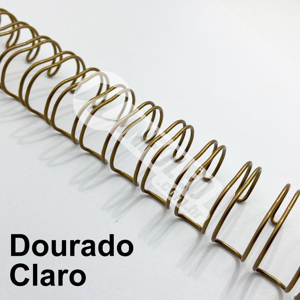 Wire-o Espiral 1 1/4" Dourado Claro 2:1 23 anéis - 2 unidades