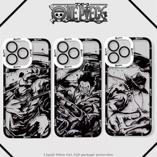 Capa Traseira À Prova De Choque Para IPhone 14 15 Pro Max X XS XR 7 8 Plus 7 + 8 + SE 2020 2022 Caixa De Telefone Anime One Piece Nika Luffy Zoro ACE Soft Clear TPU Ultrafina