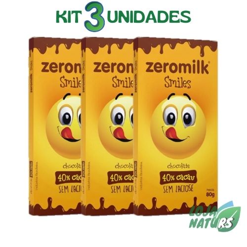 KIT Chocolate Smiles 40% Cacau Sem Glúten Sem Lactose Vegano