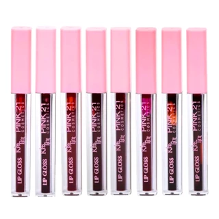 Pink 21 - Lip Gloss Kiss Tint CS2855 - UNIT em Oferta na Shopee