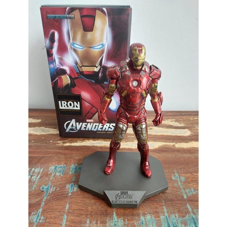 Action Figure Iron Avengers Iron Man Mark Vii Damage 1/10 | Shopee