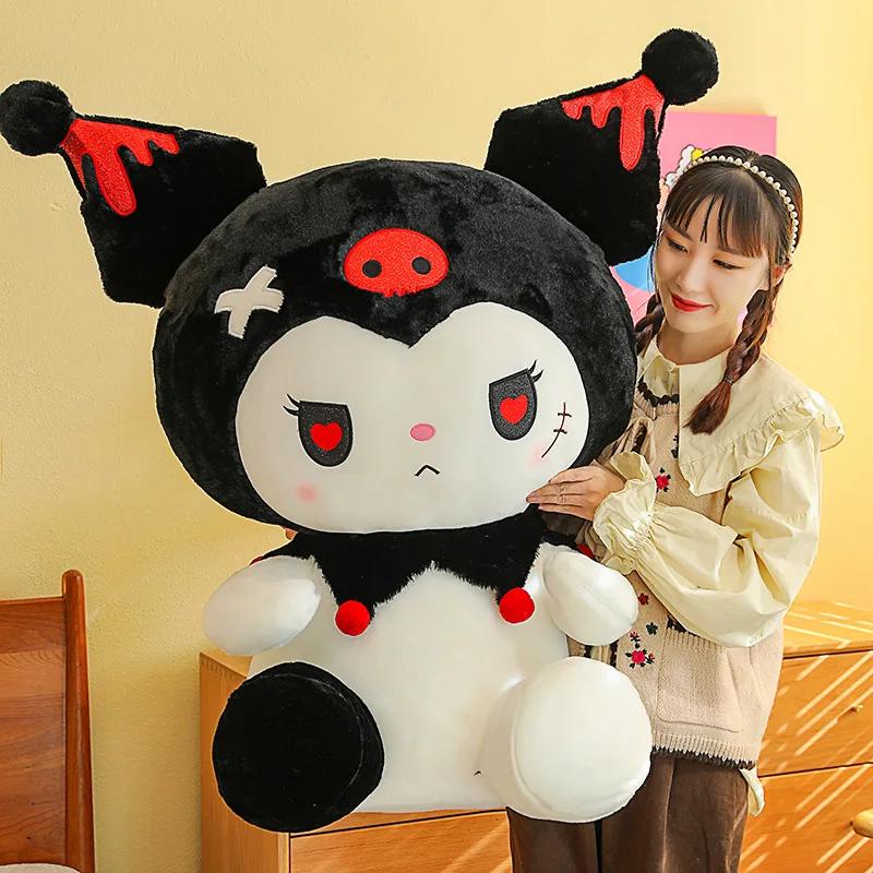 Sanrio Kuromi Dark Angel Série Demoníaca Anjo Escuro Boneca De Pelúcia Animal Para Crianças