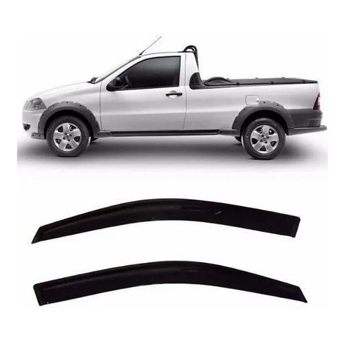 Defletor Calha de Chuva Strada 1996 a 2020 2 Portas Ecoflex