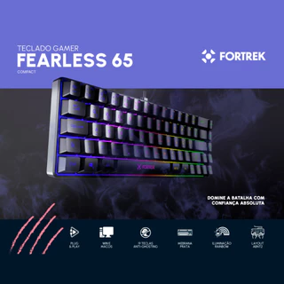 Teclado Gamer Fortrek Fearless 65 Compact Rgb Edition