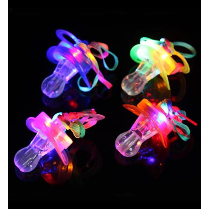 kit 2ps Brilhante LED Pisca chupeta ou Apito Noturno Iluminar Piscar ...