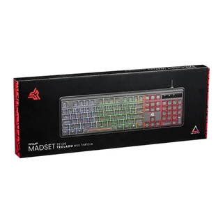 Teclado Gamer Para Computador Led Rgb Usb Abnt2 Multimida