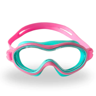 Óculos Silicone de Natação Infantil Verde Água Rosa Castela