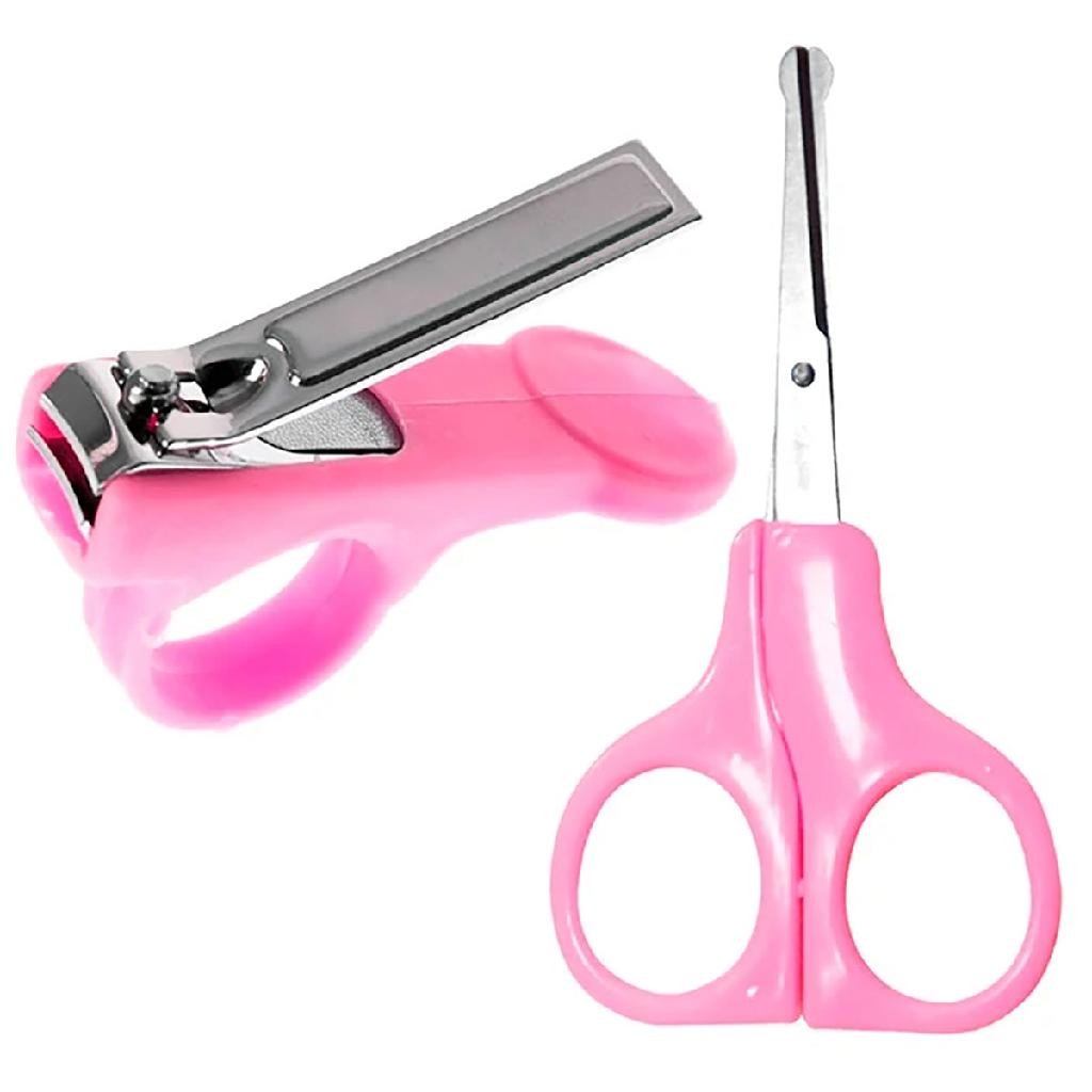 Tesoura Cortador Cortar Unha Bebê Baby Cuidado Infantil Rosa | Shopee ...