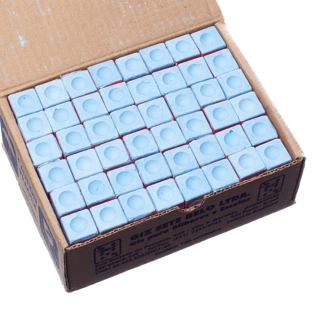 KENANLAN Cubos de giz de bilhar profissionais para bilhar acessórios de  mesa de bilhar para jogos em casa 12 pacotes em azul : :  Papelaria e Escritório
