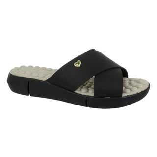 Tamanco Feminino Chinelo Ortopédico Anatômico Massageador Papete Plataforma Confort Via Angel 56-3