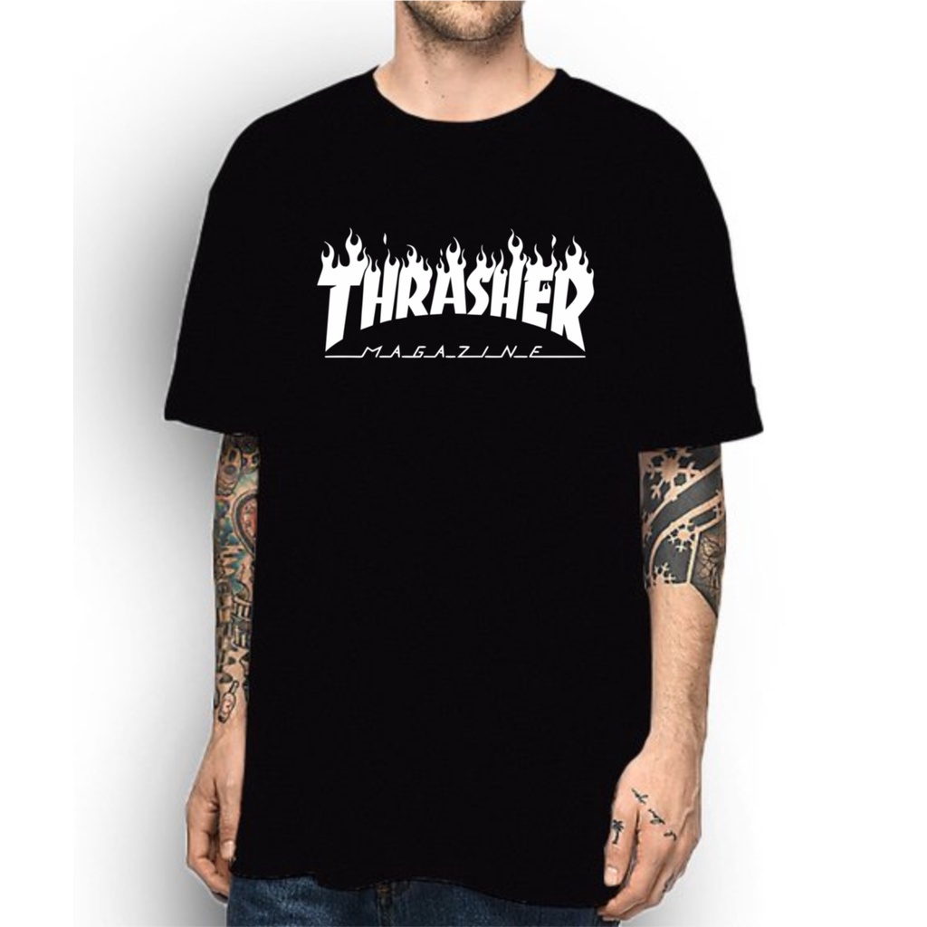 Camiseta Unissex Thrasher 100% Algodão fio 30.1 penteado envio rápido