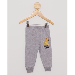Calça Moletom Bebê Disney Lion King Jogger Cinza
