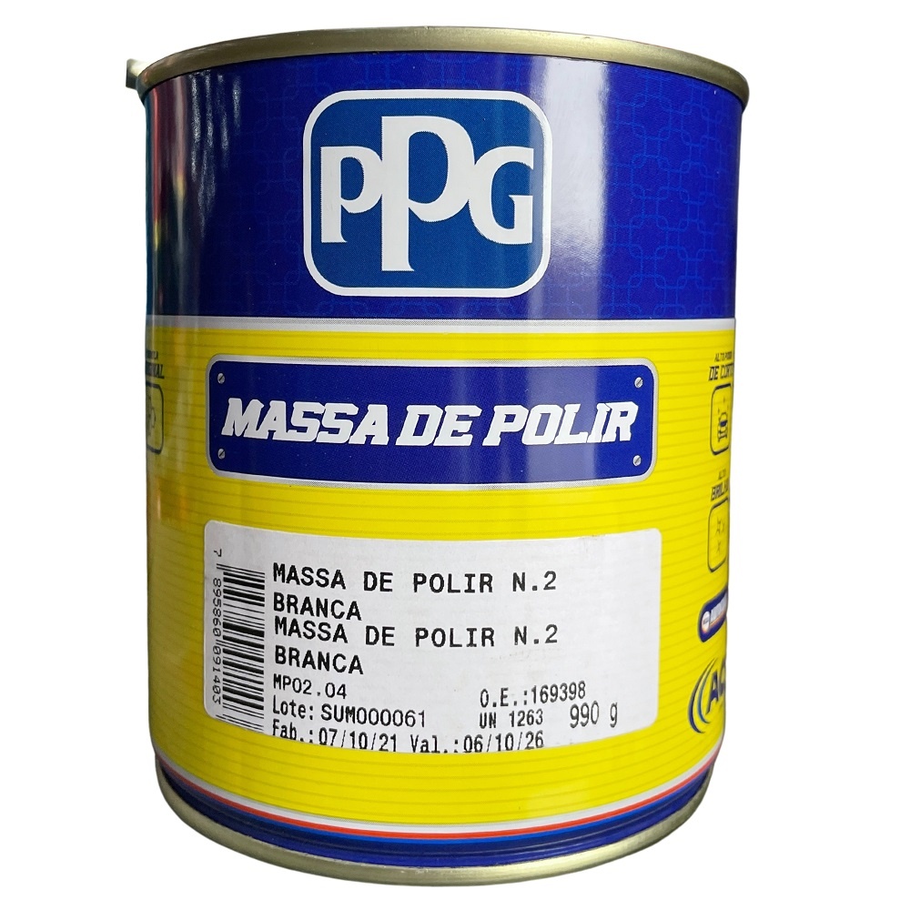 MASSA DE POLIR ACS N2 BRANCA 09 L - PPG | Shopee Brasil
