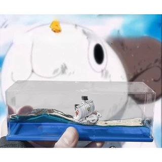 TikTok ONE PIECE anime Cruise Ship Fluid Drifting Bottle Car Desktop Ornamentos Barco Flutuante Going Merry Titanic Modelo De Mesa De Venda A Quente Presente De Aniversário