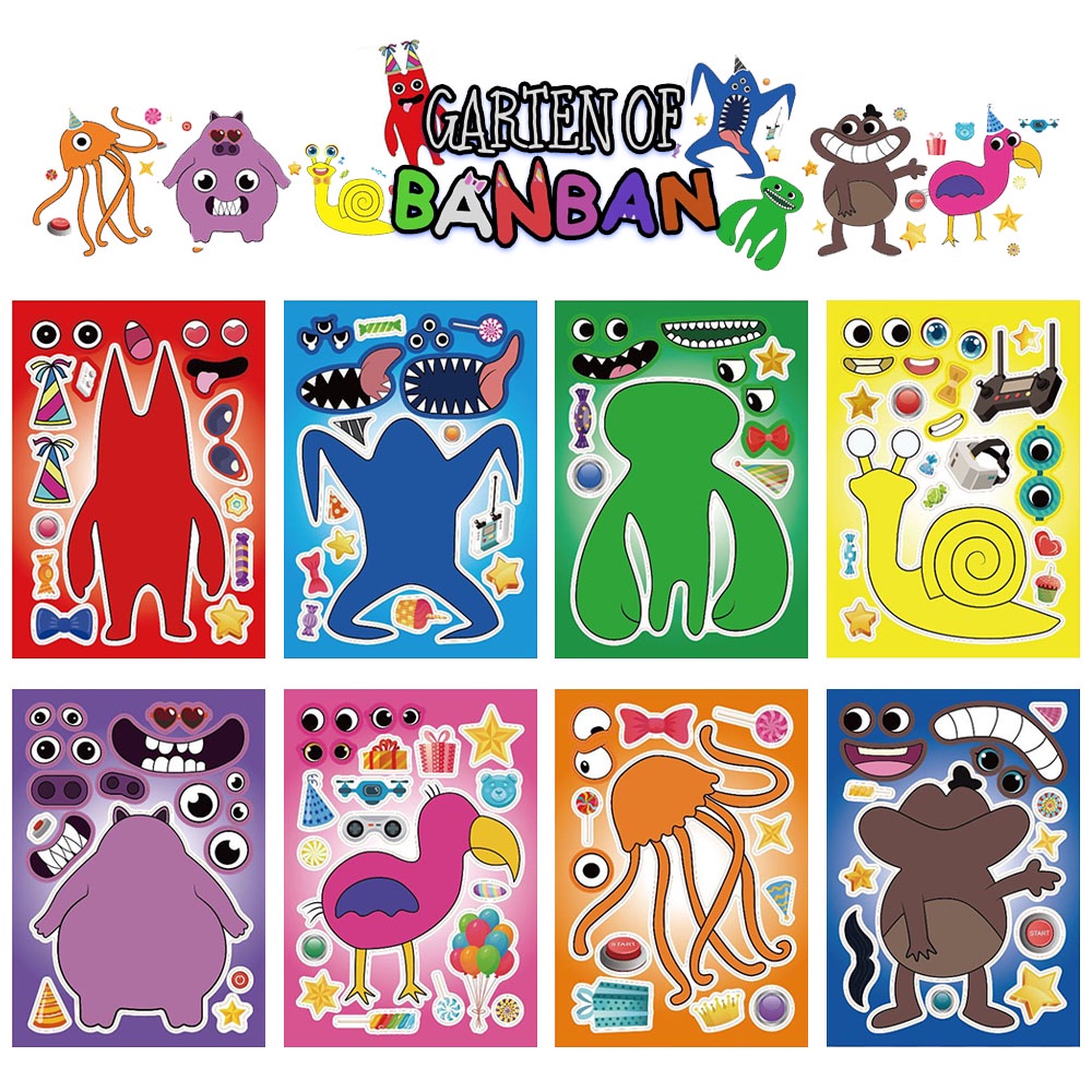 11 Piece Set) Garten de Banban Plus Blue Series Bonecas para