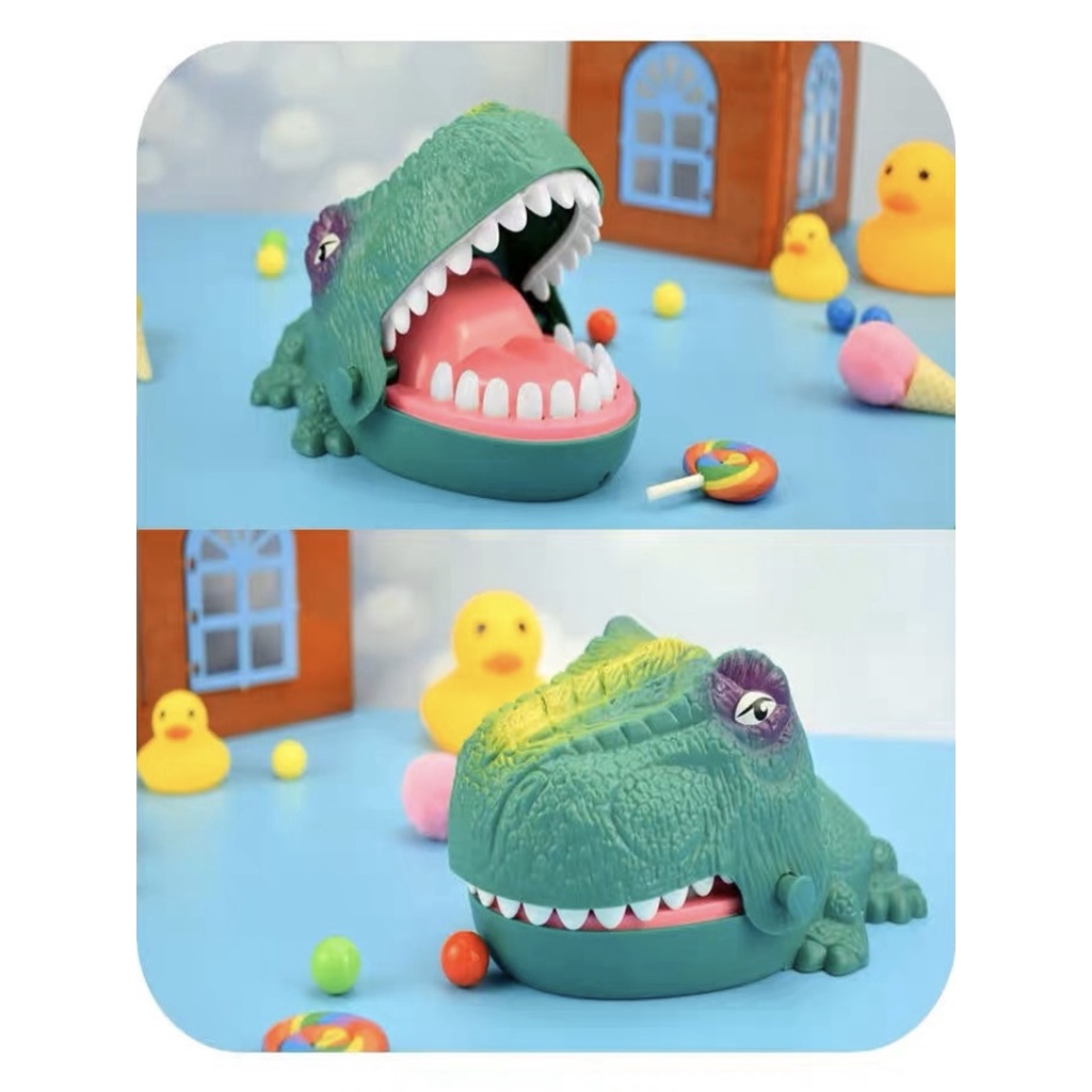 Brinquedo Crocodilo Engraçado Boca Jogo Dentista Mordida Dedo DINOSSAURO Roleta Jogo Brinquedo Aleatório