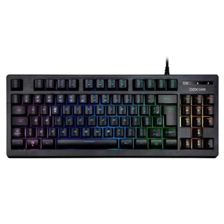 TECLADO GAMER COBBY OEX PRETO TC206 RAINBOW LED ABNT2 DESIGN AGRESSIVO E LAYOUT PERFEITO PARA SEUS JOGOS COM RAINBOW LED QUE IMPRESSIONA