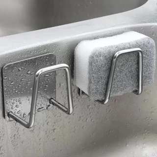 Aço inoxidável Suporte Porta Esponja para bucha de pia Prateleira de cozinha(Enviamos imediatamente) em Oferta na Shopee