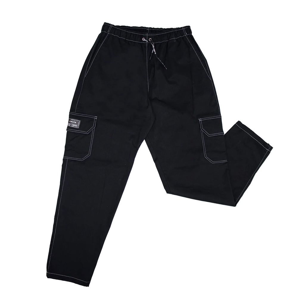 CALÇA SARJA - CARGO STREET - COM COSTURA BRANCA E BOLSO FACA - BOX LOGO ...