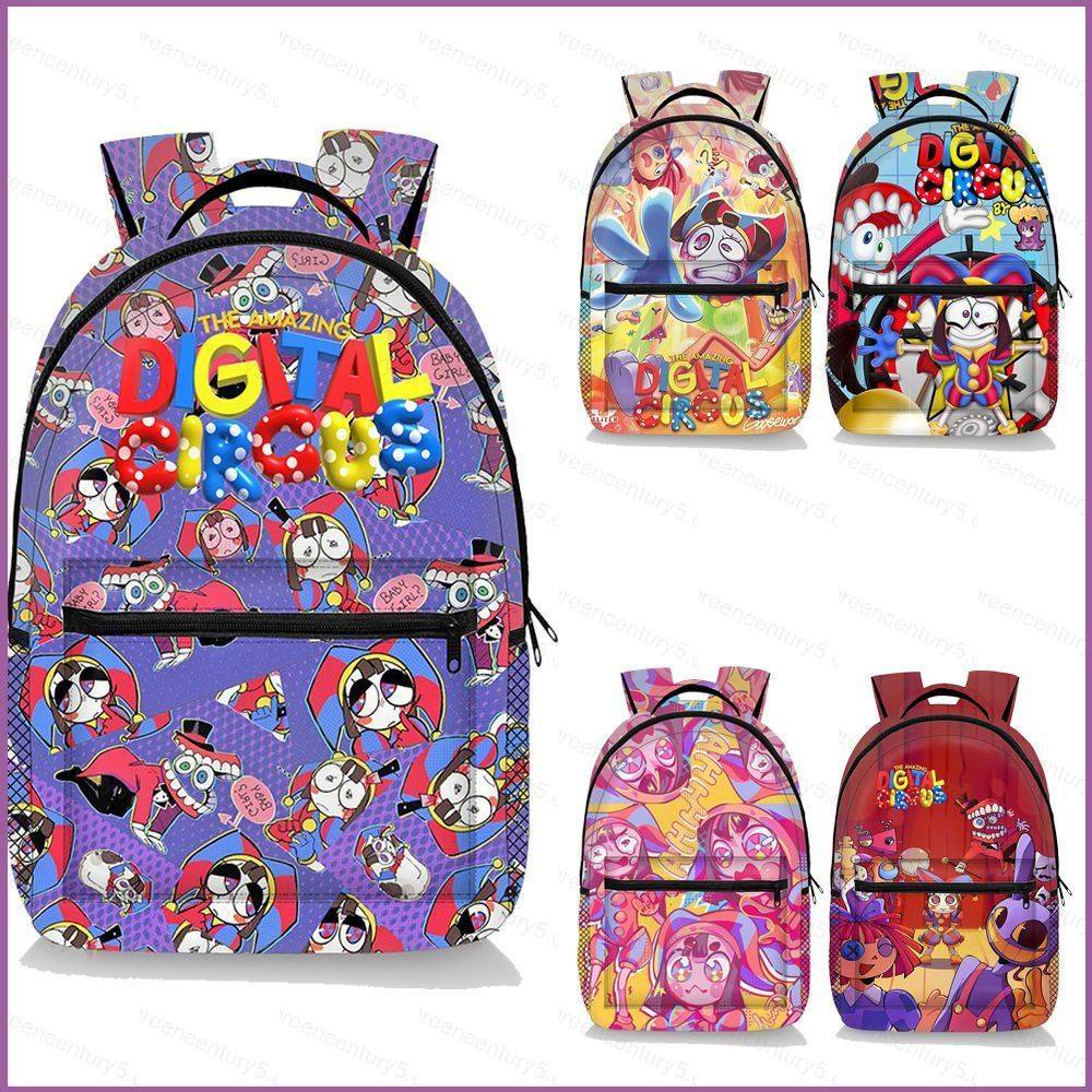 CWC THE AMAZING DIGITAL CIRCUS Mochila Para Estudantes Mochilas Escolares Femininas Multiuso À Prova D'água De Grande Capacidade