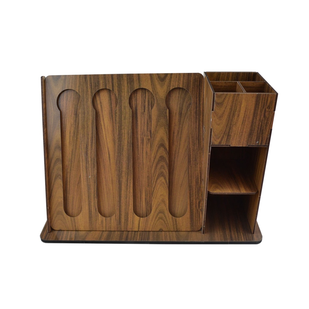 Porta Cápsulas E Xícaras De Café Multifuncional Em Mdf