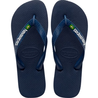 Chinelo Havaianas Brasil Logo Marinho