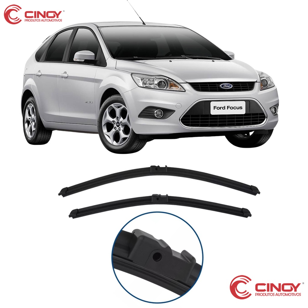Par palhetas Específicas Ford Focus 2009 2010 2011 2012 Limpador de Parabrisa Dianteiro Cinoy