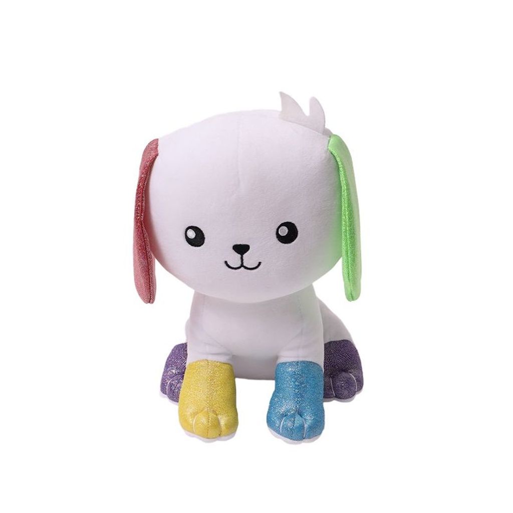 Pelucia - Os Chocolix - Melodia Cachorro Branco BARAO