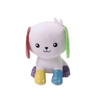 Pelucia - Os Chocolix - Melodia Cachorro Branco BARAO