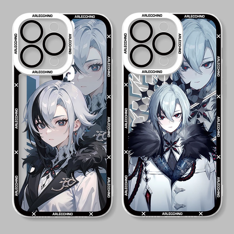 Capa Capinha Case Samsung Galaxy A24 A14 A33 A73 A34 A54 A70 A22 Note 9 10 Plus 20 S9 S10 S23 S20 FE S21 S22 Ultra 5G Estojo Para Telefone Com anime genshin