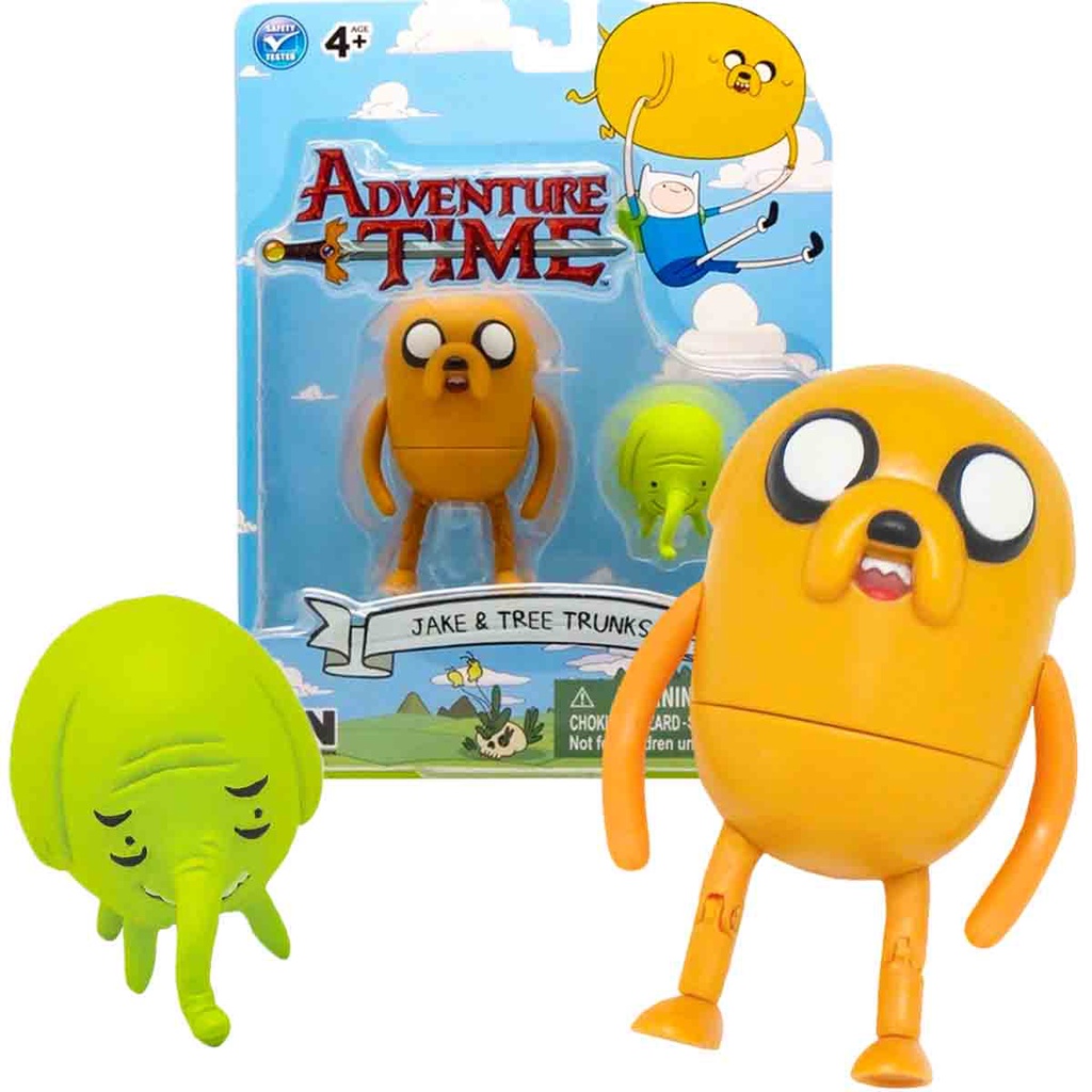Hora de Aventura Mini Bonecos Jake e Dona Tromba Cartoon Network ...